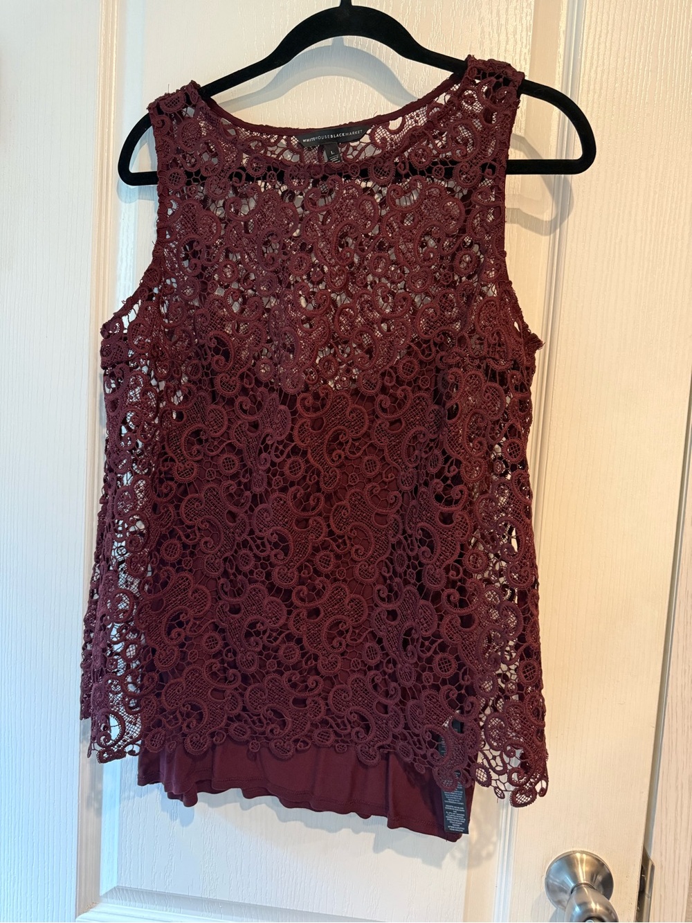 White House Black Market lace Blouse